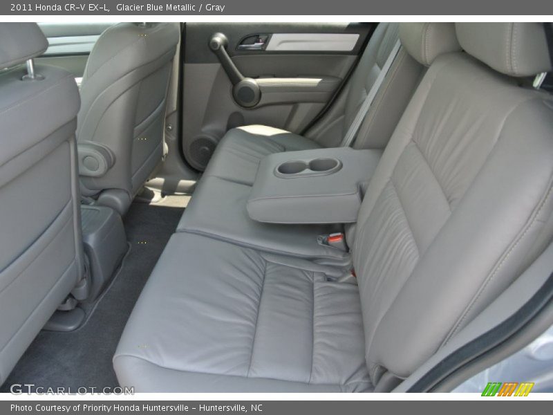 Glacier Blue Metallic / Gray 2011 Honda CR-V EX-L