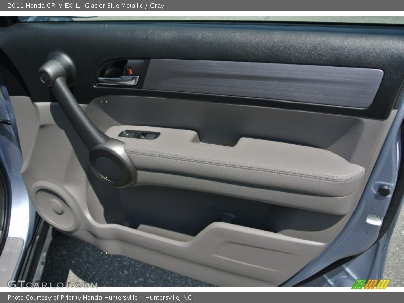 Glacier Blue Metallic / Gray 2011 Honda CR-V EX-L