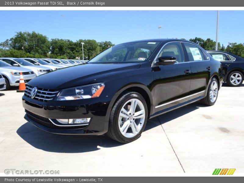 Black / Cornsilk Beige 2013 Volkswagen Passat TDI SEL