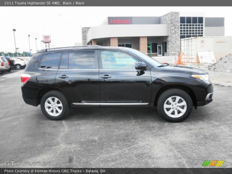 Black / Black 2011 Toyota Highlander SE 4WD