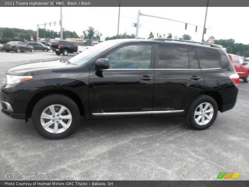 Black / Black 2011 Toyota Highlander SE 4WD