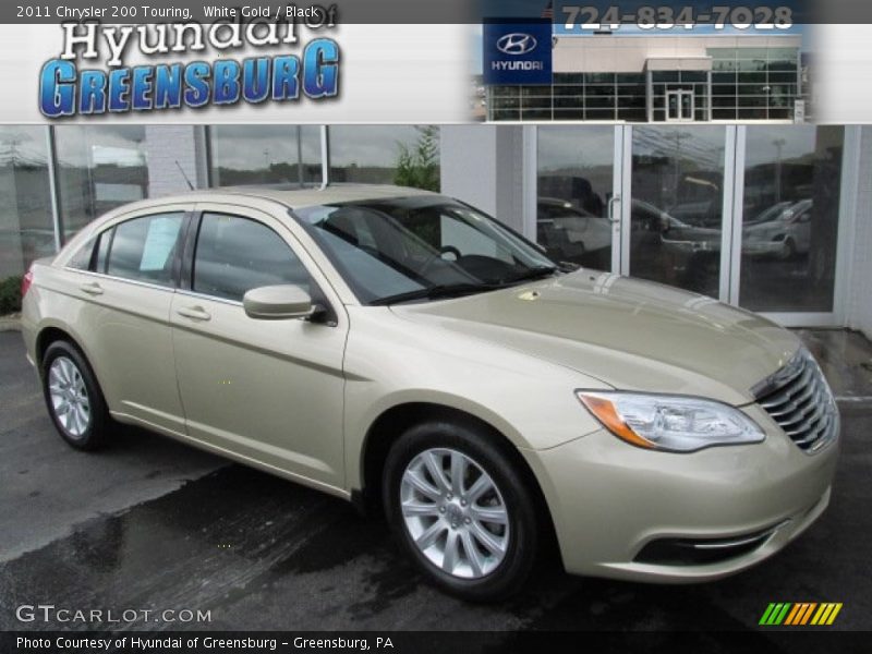 White Gold / Black 2011 Chrysler 200 Touring