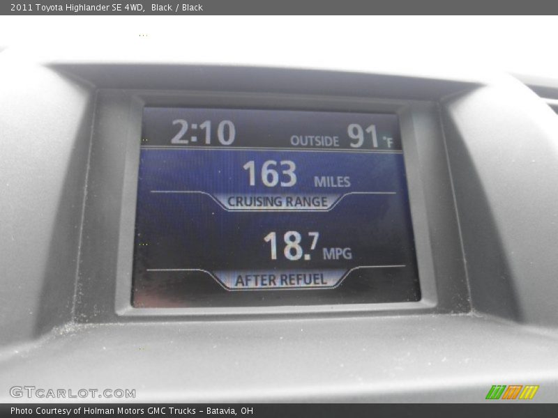 Black / Black 2011 Toyota Highlander SE 4WD