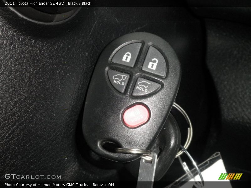 Black / Black 2011 Toyota Highlander SE 4WD