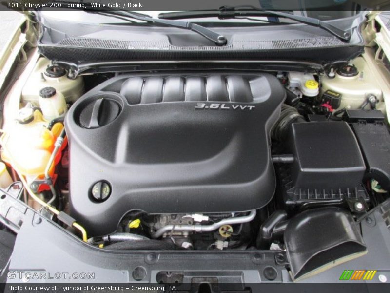 White Gold / Black 2011 Chrysler 200 Touring