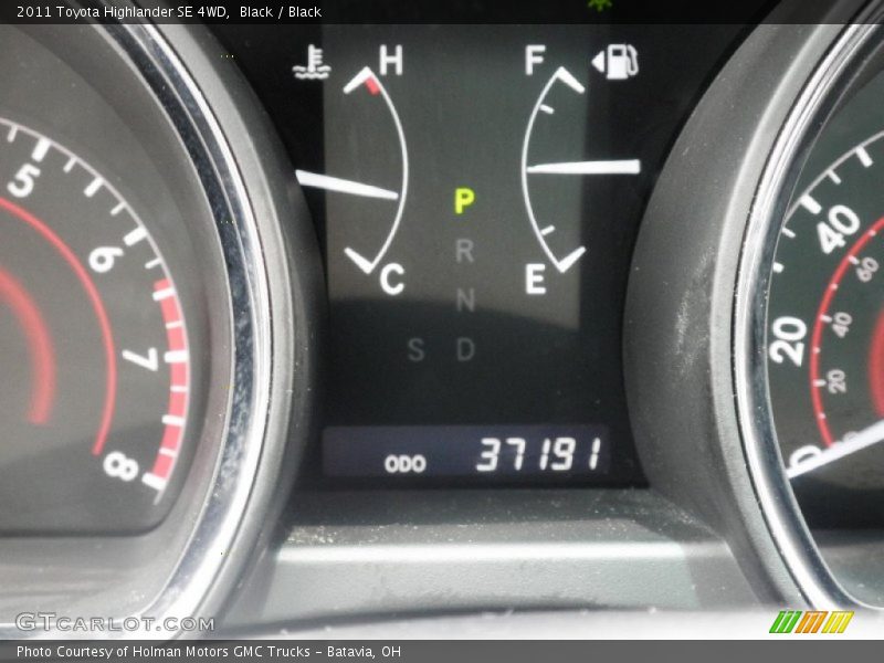Black / Black 2011 Toyota Highlander SE 4WD