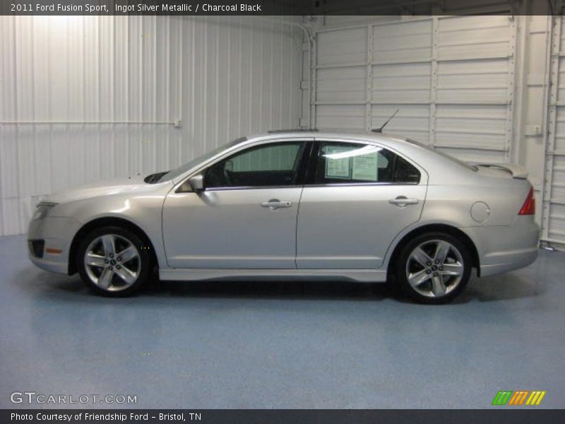 Ingot Silver Metallic / Charcoal Black 2011 Ford Fusion Sport