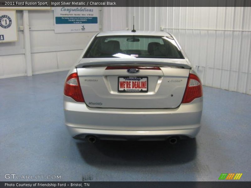 Ingot Silver Metallic / Charcoal Black 2011 Ford Fusion Sport