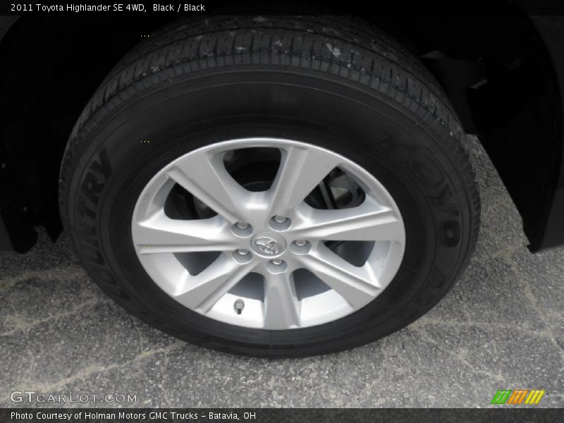 Black / Black 2011 Toyota Highlander SE 4WD