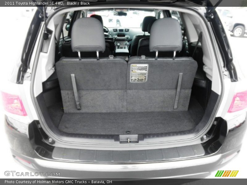 Black / Black 2011 Toyota Highlander SE 4WD