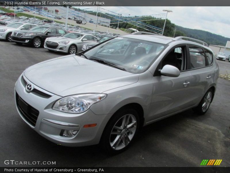 Shimmering Silver / Black 2012 Hyundai Elantra SE Touring