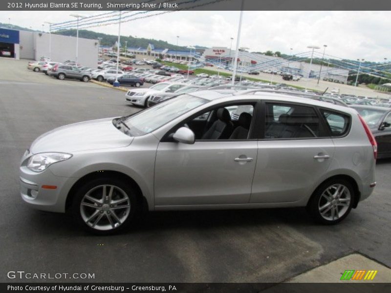 Shimmering Silver / Black 2012 Hyundai Elantra SE Touring