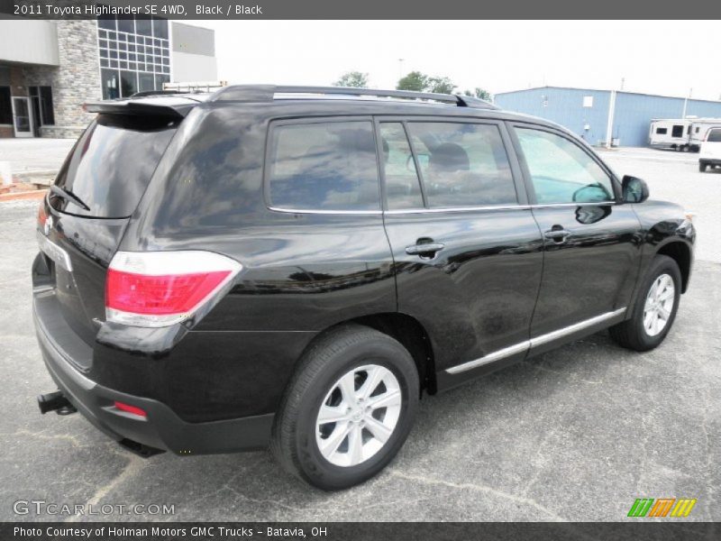 Black / Black 2011 Toyota Highlander SE 4WD