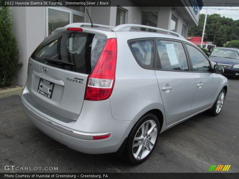 Shimmering Silver / Black 2012 Hyundai Elantra SE Touring