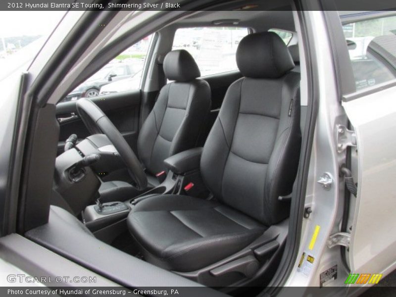 Shimmering Silver / Black 2012 Hyundai Elantra SE Touring