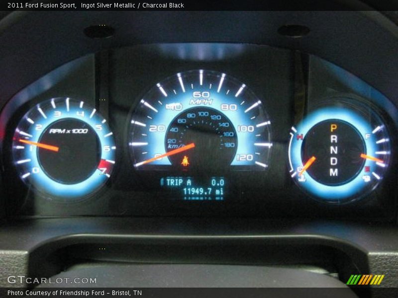 Ingot Silver Metallic / Charcoal Black 2011 Ford Fusion Sport