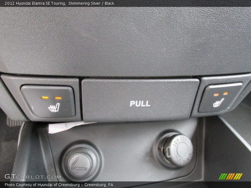 Shimmering Silver / Black 2012 Hyundai Elantra SE Touring