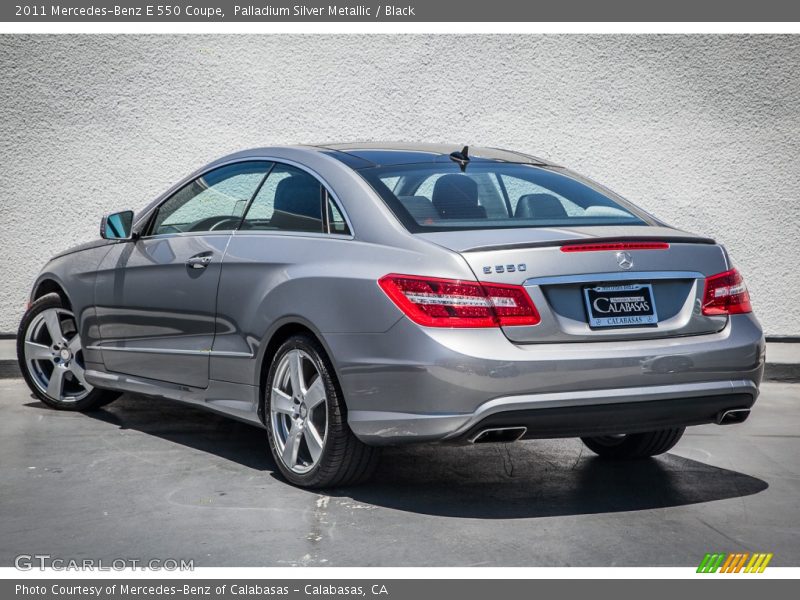 Palladium Silver Metallic / Black 2011 Mercedes-Benz E 550 Coupe