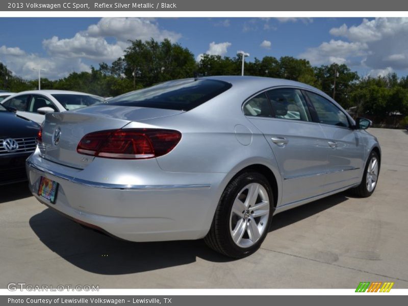 Reflex Silver Metallic / Black 2013 Volkswagen CC Sport