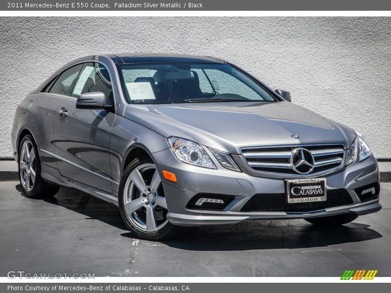 Palladium Silver Metallic / Black 2011 Mercedes-Benz E 550 Coupe