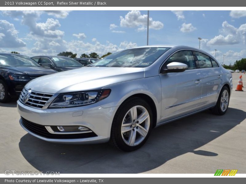 Reflex Silver Metallic / Black 2013 Volkswagen CC Sport