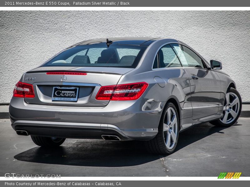 Palladium Silver Metallic / Black 2011 Mercedes-Benz E 550 Coupe