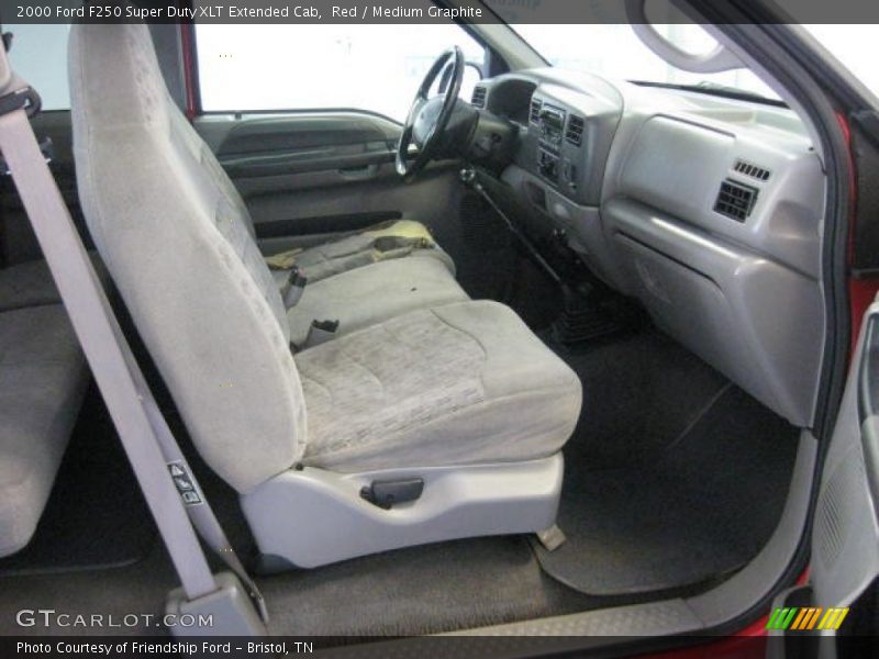  2000 F250 Super Duty XLT Extended Cab Medium Graphite Interior