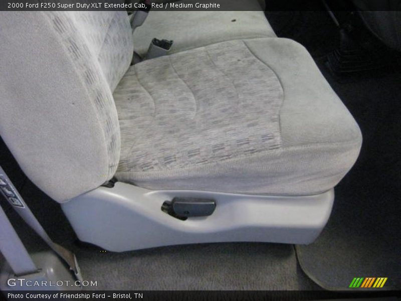 Red / Medium Graphite 2000 Ford F250 Super Duty XLT Extended Cab