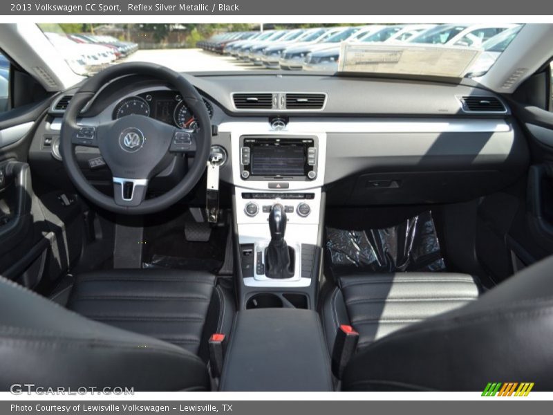 Reflex Silver Metallic / Black 2013 Volkswagen CC Sport
