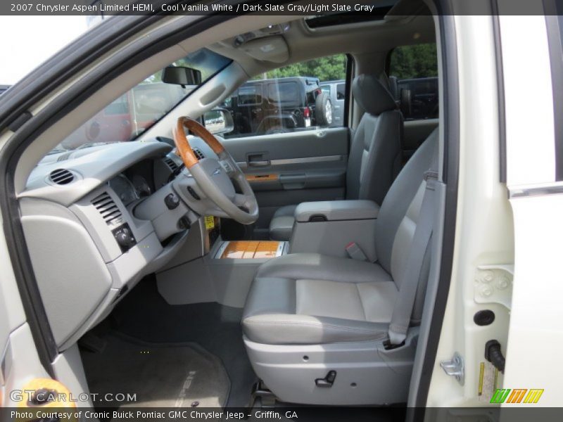 Cool Vanilla White / Dark Slate Gray/Light Slate Gray 2007 Chrysler Aspen Limited HEMI