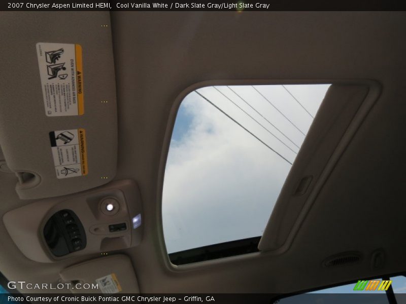 Cool Vanilla White / Dark Slate Gray/Light Slate Gray 2007 Chrysler Aspen Limited HEMI