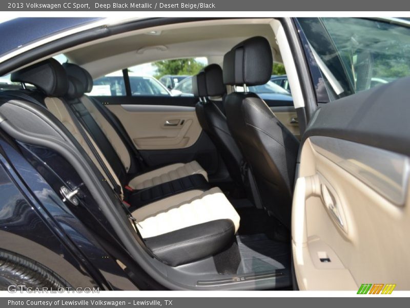 Deep Black Metallic / Desert Beige/Black 2013 Volkswagen CC Sport