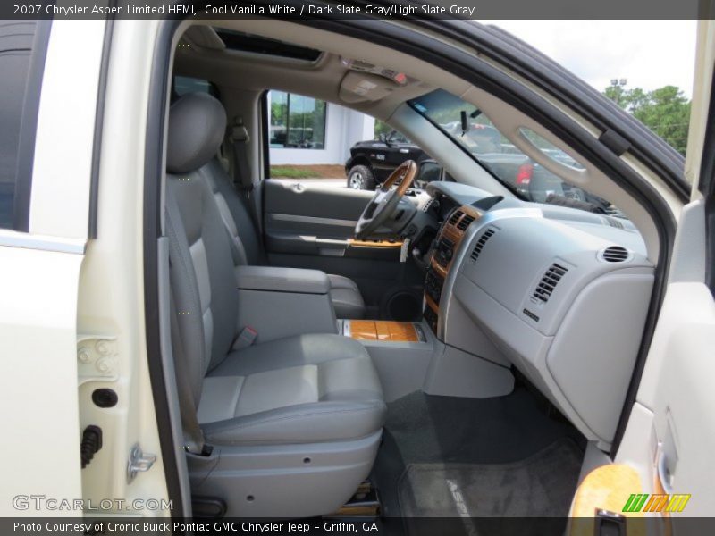 Cool Vanilla White / Dark Slate Gray/Light Slate Gray 2007 Chrysler Aspen Limited HEMI