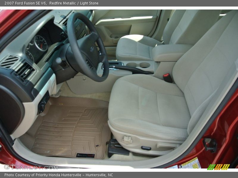 Redfire Metallic / Light Stone 2007 Ford Fusion SE V6