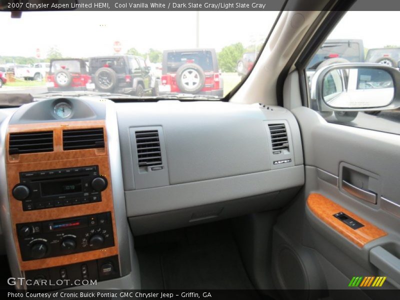 Cool Vanilla White / Dark Slate Gray/Light Slate Gray 2007 Chrysler Aspen Limited HEMI