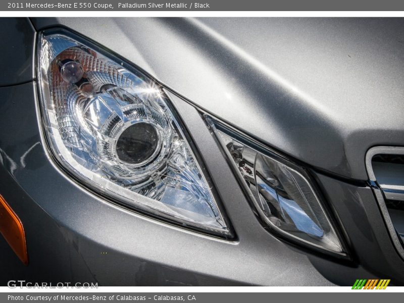 Palladium Silver Metallic / Black 2011 Mercedes-Benz E 550 Coupe