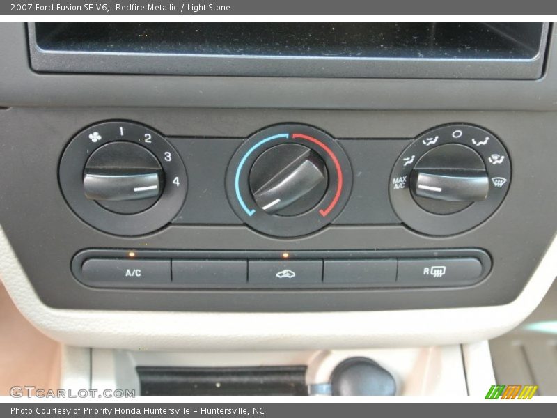 Redfire Metallic / Light Stone 2007 Ford Fusion SE V6