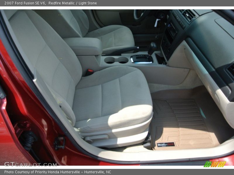 Redfire Metallic / Light Stone 2007 Ford Fusion SE V6