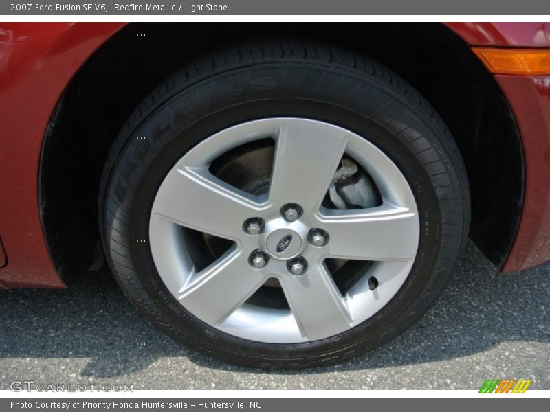 Redfire Metallic / Light Stone 2007 Ford Fusion SE V6
