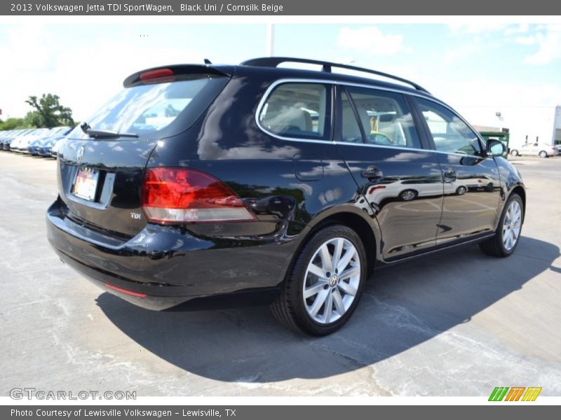 Black Uni / Cornsilk Beige 2013 Volkswagen Jetta TDI SportWagen