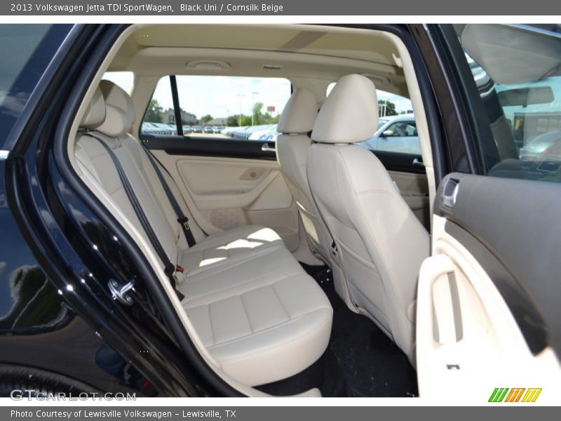 Black Uni / Cornsilk Beige 2013 Volkswagen Jetta TDI SportWagen