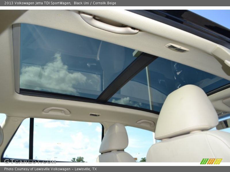 Black Uni / Cornsilk Beige 2013 Volkswagen Jetta TDI SportWagen