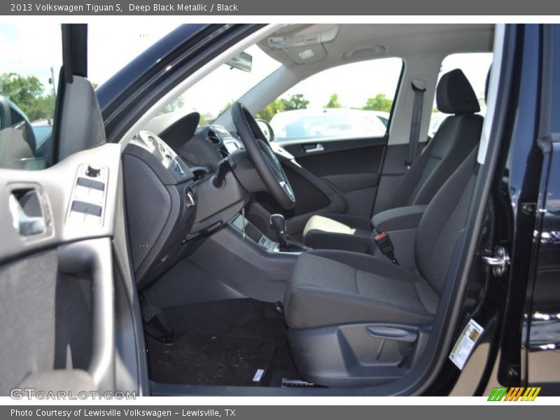 Deep Black Metallic / Black 2013 Volkswagen Tiguan S