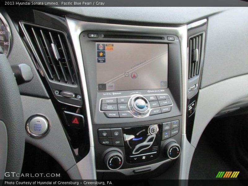 Pacific Blue Pearl / Gray 2013 Hyundai Sonata Limited