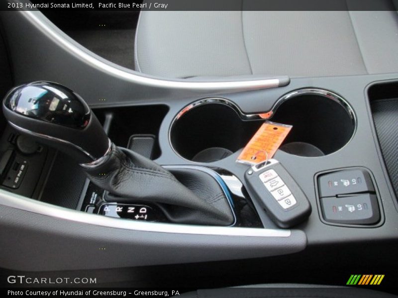 Pacific Blue Pearl / Gray 2013 Hyundai Sonata Limited