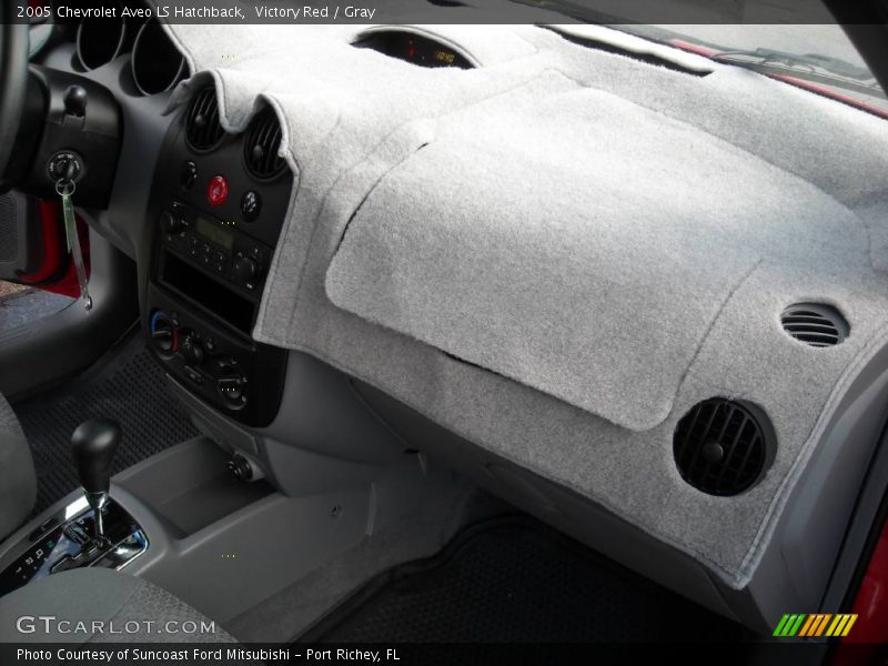 Victory Red / Gray 2005 Chevrolet Aveo LS Hatchback