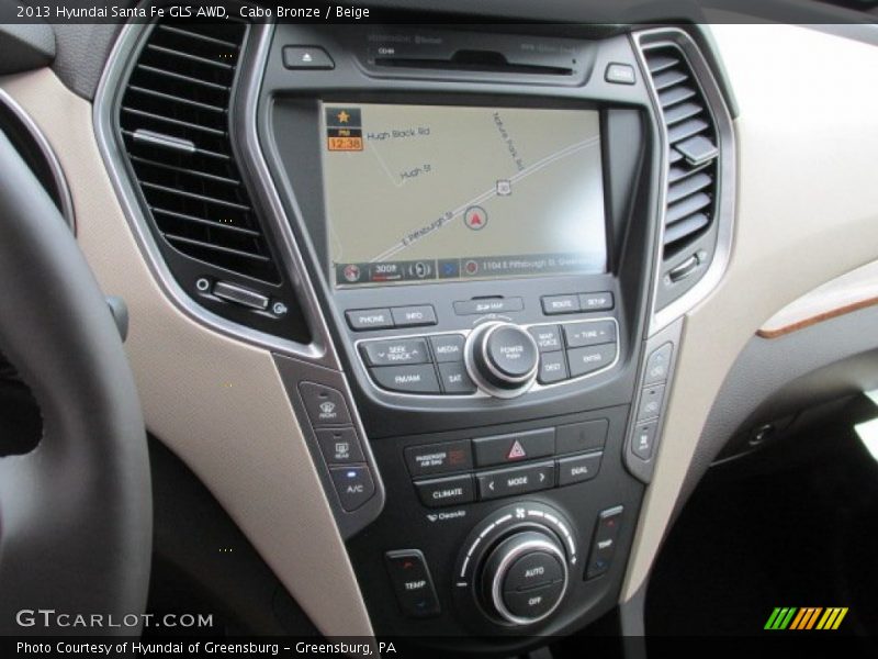 Controls of 2013 Santa Fe GLS AWD