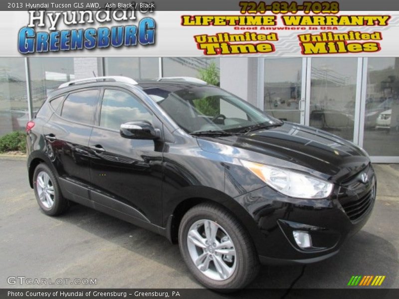 Ash Black / Black 2013 Hyundai Tucson GLS AWD