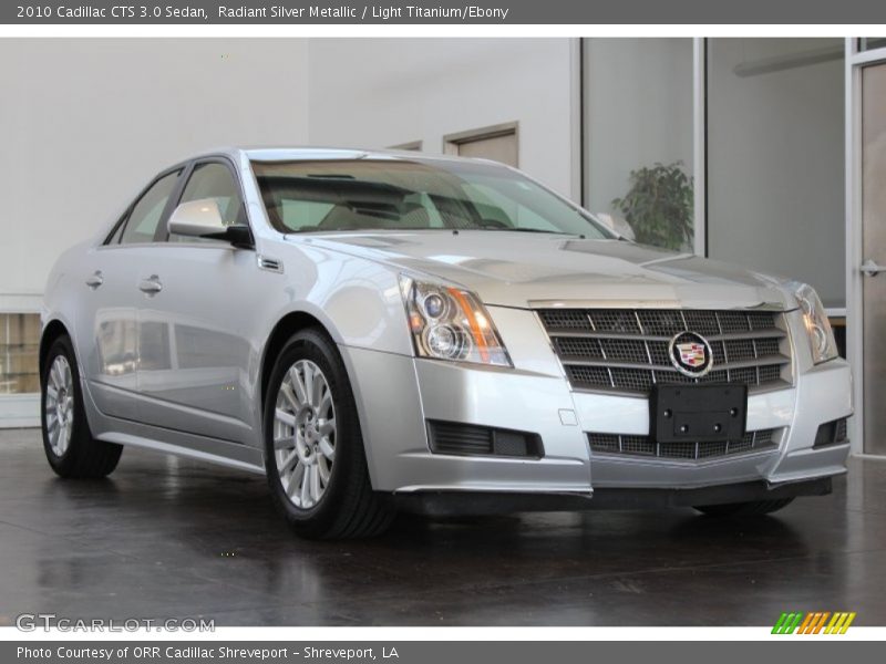 Radiant Silver Metallic / Light Titanium/Ebony 2010 Cadillac CTS 3.0 Sedan