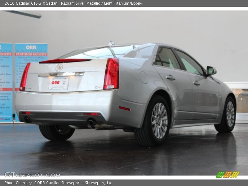 Radiant Silver Metallic / Light Titanium/Ebony 2010 Cadillac CTS 3.0 Sedan